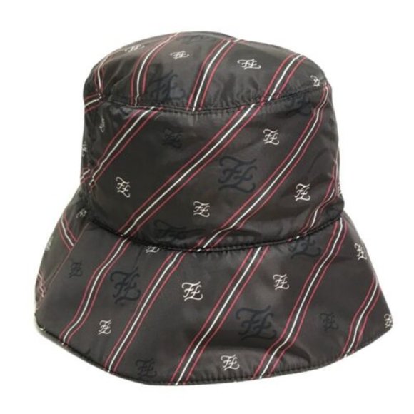 FENDI FXQ801 Carrigraphy bucket hat Nylon Brown - Picture 1 of 9